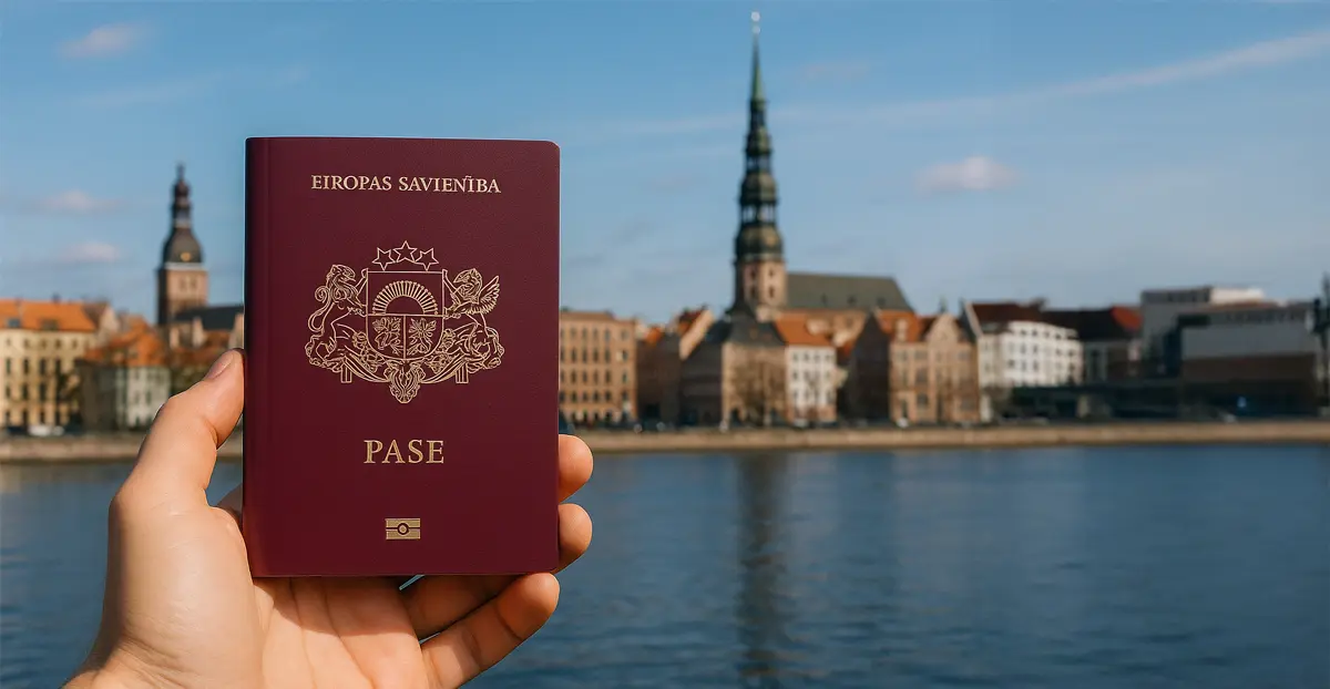 Who can obtain a Latvian passport?